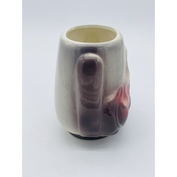 Vintage Royal Copley Art Pottery Planter Vase HARMONY burgundy Leaf planter vase - Picture 4 of 6